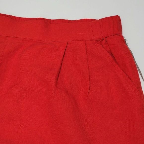 Women's Mid-Rise Linen Pull-on Shorts - a New Day L - Picture 4 of 8